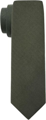 Skinny Ties for Men, Cotton Cashmere Wool Mens Tie Solid Necktie Slim Neck Ties for Wedding Party Mission Groomsmen in Saudi Arabia