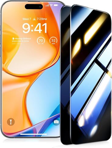 UltraGlass Ultra Top 9H+ Glass for iPhone 14 Privacy Screen Protector [Invisible Privacy Armor] Private Screen Protector 14 Tempered Glass [Full Coverage & Longest Durable] 2 Packs in Saudi Arabia