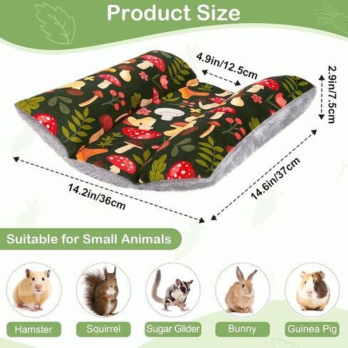 15"x14" Soft Plush Rabbit Bed Washable Cuddle Mat for Small Pets in Saudi Arabia