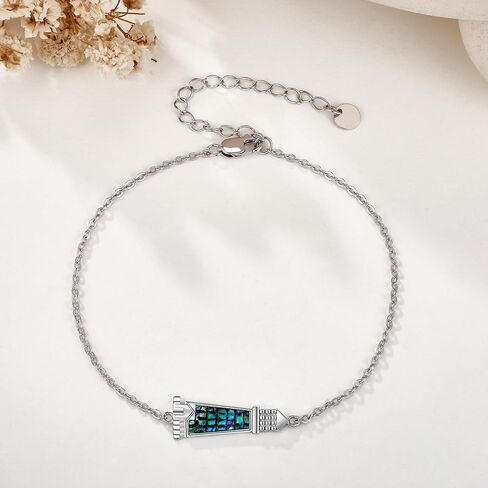 CUPENDA Rose Bracelet S925 Sterling Silver Rose flower Bracelet Rose Jewelry Valentines Day Gifts for Women Girls in Saudi Arabia