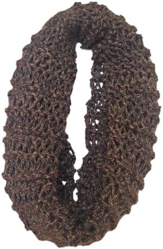 Knitted Scarf - 100% Soft Wool - Fall & Winter - Women & Men - Cold Weather (Brown) in Saudi Arabia