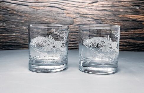 Badger N Bow Elk Wildlife Sand Carved Whiskey Glasses Set of 2 in Kuwait