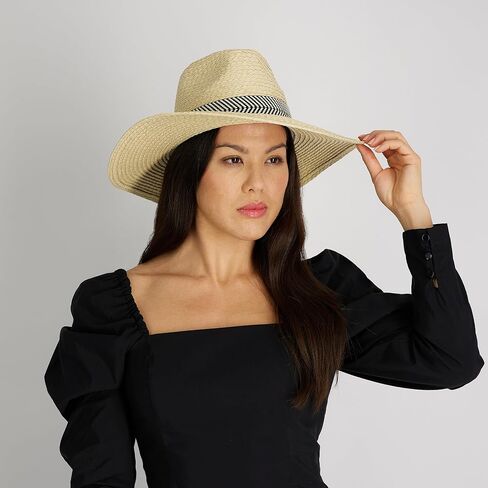 Levi's Women's Wide Brim Straw Hat, Pink, One Size in Saudi Arabia