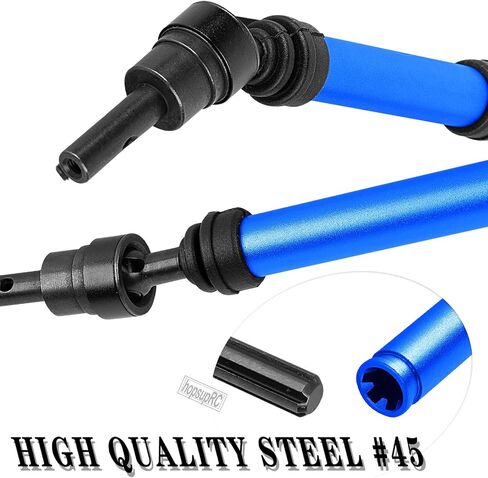 RC Drive Shafts Upgrades Part for 1/8 Typhon 3S BLX,Typhon Mega 550,RC #45 Steel CVD,Harden Front Rear Driveshaft Axles Hops up(4PCS),Pink in Saudi Arabia