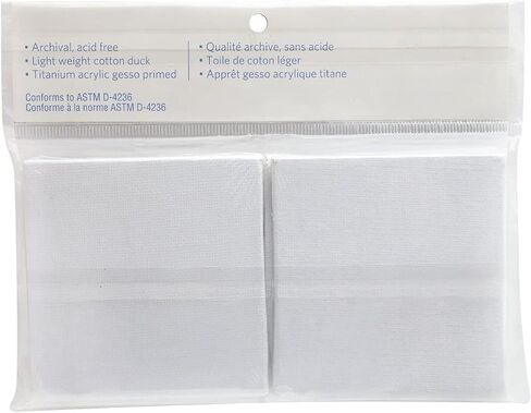 3" x 3" Black Mini Canvas Panels by Artist's Loft Necessities - Archival Quality and Acid Free Cotton Canvas for Acrylic and Oil Paints - 6 Pack in Saudi Arabia