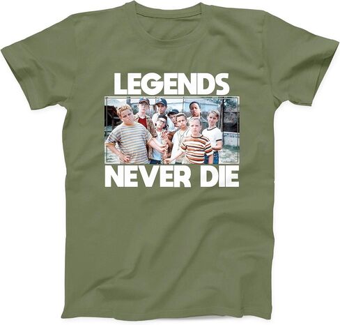 Sandlot Legends Never Die | Adult | Youth | Toddler T Shirt (Youth Medium, Charcoal (Dark Grey)) in Kuwait