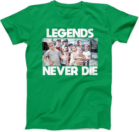 Sandlot Legends Never Die | Adult | Youth | Toddler T Shirt (Youth Medium, Charcoal (Dark Grey)) in Kuwait