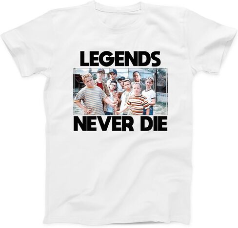 Sandlot Legends Never Die | Adult | Youth | Toddler T Shirt (Youth Medium, Charcoal (Dark Grey)) in Kuwait
