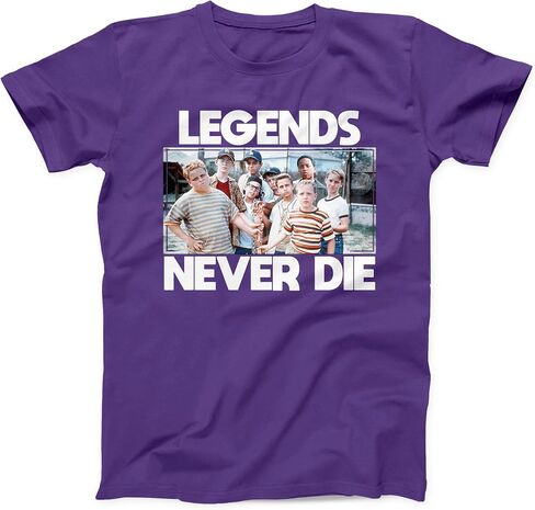 Sandlot Legends Never Die | Adult | Youth | Toddler T Shirt (Youth Medium, Charcoal (Dark Grey)) in Kuwait
