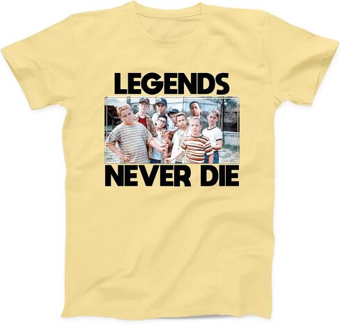 Sandlot Legends Never Die | Adult | Youth | Toddler T Shirt (Youth Medium, Charcoal (Dark Grey)) in Kuwait