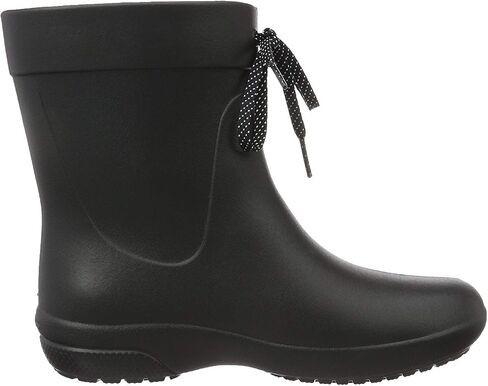 Crocs Women's Freesail Shorty Rainboot Rain Boot, Black, 4 M US in Saudi Arabia