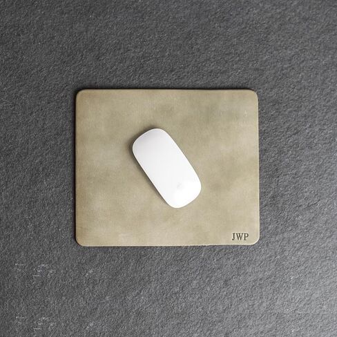POD OX & Pine Phinesired Mouse Pad- نقش تخصيص- 100 ٪ من الجلد الكامل للحبوب- 10 "W x 8.5" H (Sienna) in Kuwait