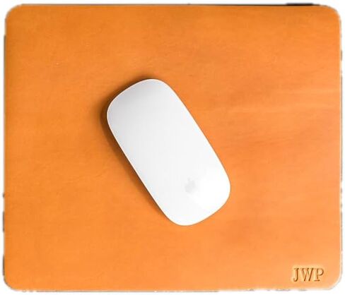 POD OX & Pine Phinesired Mouse Pad- نقش تخصيص- 100 ٪ من الجلد الكامل للحبوب- 10 "W x 8.5" H (Sienna) in Kuwait
