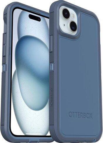 OtterBox iPhone 15 Pro Max Defender Series XT Case with MagSafe, Screenless, Rugged - Non-Retail Packaging - Clear/Black in Saudi Arabia