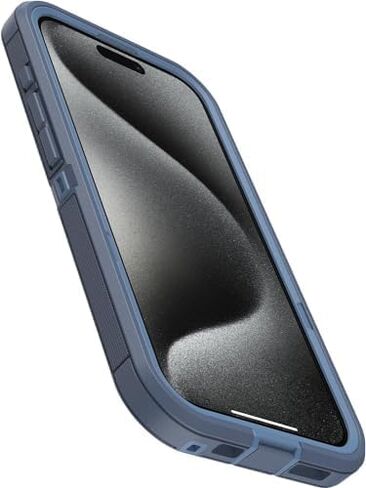 OtterBox iPhone 15 Pro Max Defender Series XT Case with MagSafe, Screenless, Rugged - Non-Retail Packaging - Clear/Black in Saudi Arabia