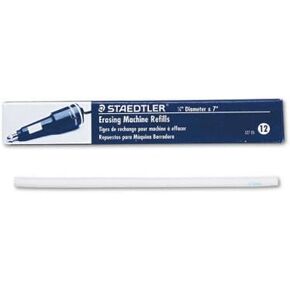 Staedtler 7 Eraser Strips for Electric Erasers, White, 1/4 Diameter, 12 per Box
