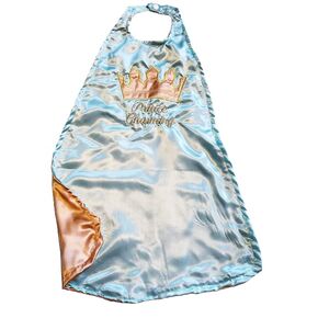 Baby Boy Smash Cake First Birthday Satin Prince King Crown Cape Aqua & Gold