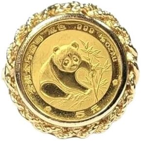 Finecreation_usa - 925 Sterling Silver 14k Gold Gold Finish 20mm الصينية الباندا الدببة الدب ، الحجم All Women (White ، 10) in Saudi Arabia