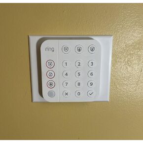 Wall Mounting Plate (Large) for Ring Alarm Keypad - 3D Printed (Keypad Not Included)