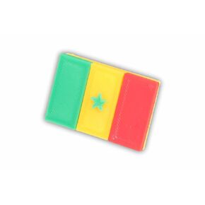 Senegal Flag Shoe Charm, Made in USA