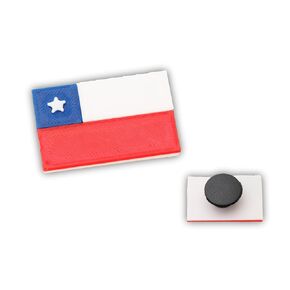 Chile Flag Shoe Charm, Made in USA