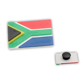 South Africa Flag Shoe Charm, Made in USA