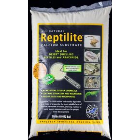 Caribsea reptiles رمال الركيزة الكالسيوم - 20 رطل لكل منهما - الرمال البيضاء الطبيعية لزواحف الزواحف ، يعزز موائل صحية ومستويات الكالسيوم المثلى (حزمة 2)