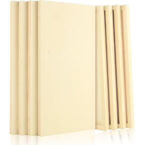 8pcs 8 × 16 بوصة من الألواح الخشبية للطلاء ، لوحات ألواح قماش خشبية غير مكتملة ، لوحة خشبية للفنون والطلاء الحرفي لوحة لوحة