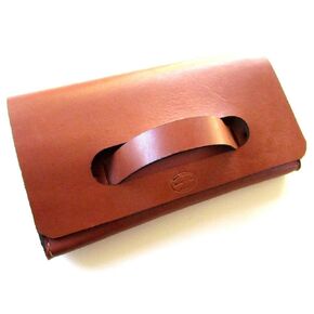 Women's Leather Clutch with Handle
