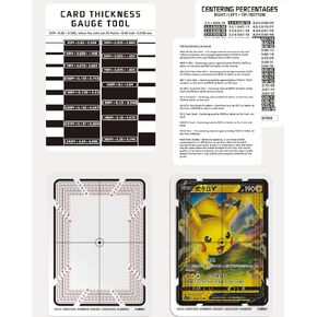 Grading Tool for Pokemon - Card Centered Grading Tool, Sports Card Thickness Measuring Card Grading Kit, Centering Tool