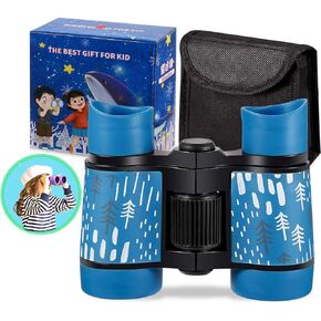 Binoculars for Kids Best Gifts for 3-12 Years Boys Girls High-Resolution Optics Shockproof Mini Compact Binocuolar Toys