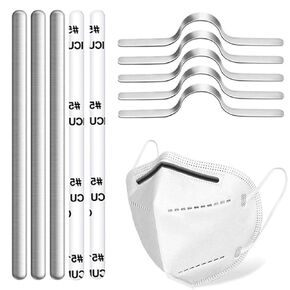 Aluminum Metal Nose Wires Bendable Twist Ties Bridge with Adhesive Back 85x5mm