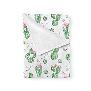Girls Cactus Floral Baby Nursery Swaddle Blanket