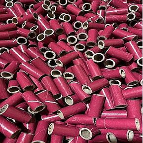 100 Kraft PYRO Cardboard TUBES (glossy) 9/16" x 1-1/2" x 0.05" wall