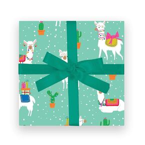 Llama Gift Wrap, llama wrapping paper, gift wrap, fa la llama gift wrap, Llama wrapping paper