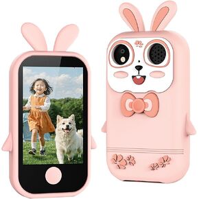 Kids Camera Digital Camera for 3-8 Year Old Girls Boys, 1080P Music Player Puzzle Games Children Phone with Selfie Camera (Pink) in Saudi Arabia