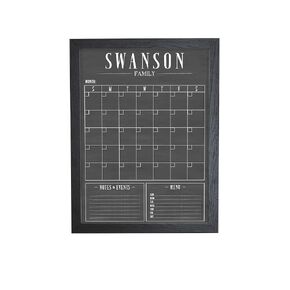 Framed Calendar, Personalized Dry Erase 18x24 or 24x36 Family calendar