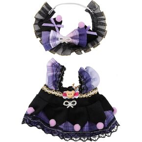 Doll Clothes 17cm رائعة المصمم الفاخر ملحقات ملحقات دمية مناسبة لإكسسوارات الدمى لباس فريدة من نوعها (لا دمية) (وردي)