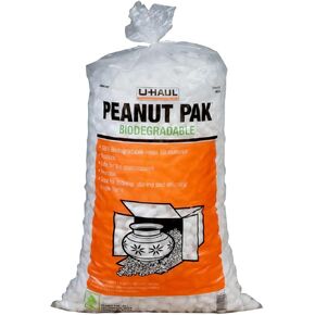 U-Haul Biodegradable Packing Peanuts for Moving, Packing, Storing, and Shipping - 1.5 cu ft Per Bag