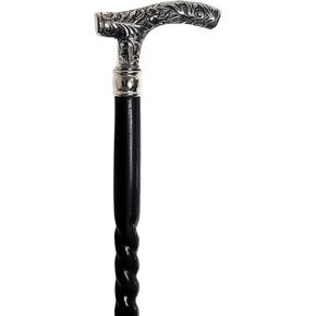 Premium Vintage Antique Solid Brass T shape Head Handle Handmade Carved walking stick, Beautiful Antique Finish With Adjustable Stick/Cane, Strong And Comfortable Walking cane for Men, Women & elderly