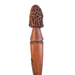 Morel Mushroom Walking Stick, Mushroom Hunting Stick, Cedar 60" by Creation Carvings