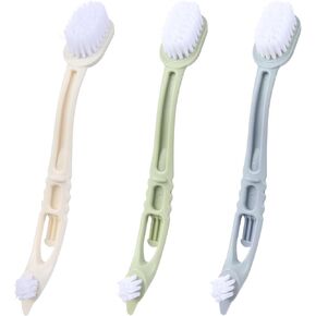 3pcs Bird Cage Cleaner with Two Brush Heads,Bird Cages Brushes,Long Handle Tool for Cleaning Birds Parrot Cages,Pet Supply,Cage Accessory