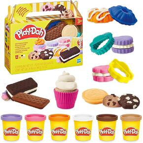 Play-Doh Little Bakery Playset, Play Kitchen Toys, Sweet Treat Set, Arts & Crafts for Kids 3+ Years