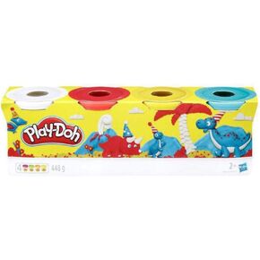 Play-doh 4 حزمة من 4 أوقية ، ألوان كلاسيكية