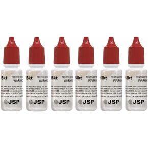 Gemtone Gold Testing Kit, 18K Purity Testing Solution, 6 Bottles, Jewelry and Precious Metal Analysis