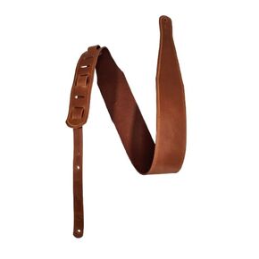 Guitar Strap; Personalizable; Genuine Leather; Water Buffalo Leather; Light Brown