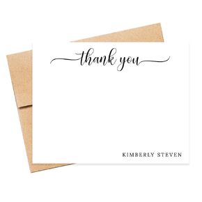 Personalized Stationary, Personalized Stationery Cards and Envelopes Set, Thank you Note Cards