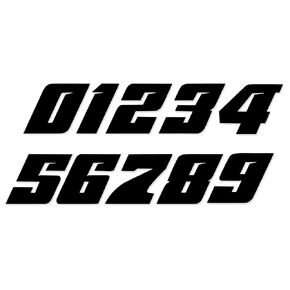 Racing Numbers Vinyl Decal Sticker 0502 - Plate Numbers Style 5