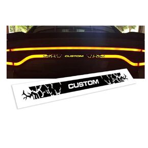 YOUR CUSTOM TEXT made to fit tail lamp of dodge Charger accent decal for 2015 2016 2017 2018 2019 2020 2021 2022 models