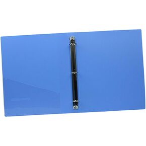 Plastic Lever Arch File Folders Document Organizer with Three Round Rings for Office School and Home Use Blue Color for Easy Identification
